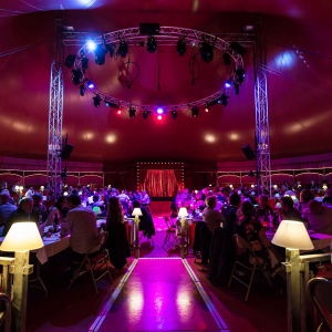 the baroque-style big top of Imagine Circus © Marion Triverio Photographie